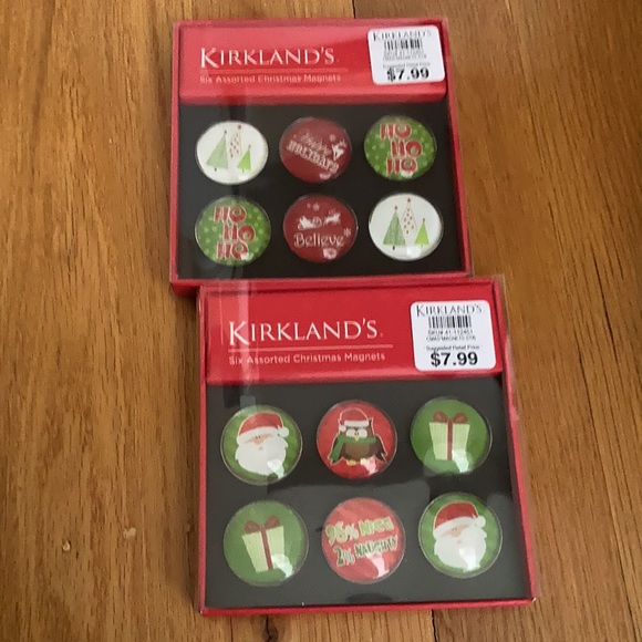 Kirklands Other - Kirklands assorted Christmas magnets. 2 packages sold as a lot. 12 magnets total
